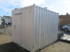 Site Office 10ft Metal Container in White with Door & Window, Size H8ft x W10ft x D8ft. Comes with Hyco Water Heater, Air Master Radiator & 1 x Key. NOTE: viewing & collection of this lot is by appointment in Rainham, Essex. - 3