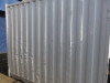Site Office 10ft Metal Container in White with Door & Window, Size H8ft x W10ft x D8ft. Comes with Hyco Water Heater, Air Master Radiator & 1 x Key. NOTE: viewing & collection of this lot is by appointment in Rainham, Essex. - 4
