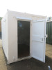 Site Office 10ft Metal Container in White with Door & Window, Size H8ft x W10ft x D8ft. Comes with Hyco Water Heater, Air Master Radiator & 1 x Key. NOTE: viewing & collection of this lot is by appointment in Rainham, Essex. - 13