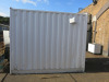 Site Office 10ft Metal Container in White with Door & Window, Size H8ft x W10ft x D8ft. Comes with Hyco Water Heater, Air Master Radiator & 1 x Key. NOTE: viewing & collection of this lot is by appointment in Rainham, Essex. - 14