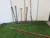 5 x Assorted Gardening Tools to Include: 1 x Axe, 1 x Bill Hook, 1 x Lopper, 1 x Lawn Shears & 1 x Lawn Edger. - 5