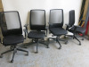 4 x Interstuhl Mesh Back Office Swivel Chairs. NOTE: slight damage to arms (As Pictured). - 6
