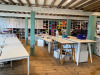 Lot Comprising of Assorted Task White Pod Furniture to Include: 3 Runs - 4.4m x 1.61m, 4.8m x 1.61m, 2.4m x 1.61m Double Sided with Computer Mounts Under. 1 x 1m x 2m High Table. 1 x 3m x 80cm (2 Section) Tabling with 20 x 3 Drawer Metal Pedestals. NOTE: - 2