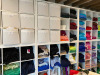 Approx 250 x Pigeon Hole Cabinets of Assorted Samples and Folded Lengths of Fabric in Various Sizes, Colours & Styles. NOTE: viewing & collection of this lot is from Site at E3 4RR. The buyer is responsible for the safe removal at their own expense. CABIN - 2
