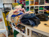 Approx 250 x Pigeon Hole Cabinets of Assorted Samples and Folded Lengths of Fabric in Various Sizes, Colours & Styles. NOTE: viewing & collection of this lot is from Site at E3 4RR. The buyer is responsible for the safe removal at their own expense. CABIN - 4