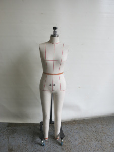 Dressmakers Mannequin on Mobile Stand.