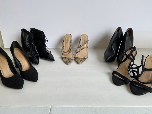 5 x Pairs of Ladies Fashion Shoes, Predominantly Once Worn for Model Shoot (Styles As Pictured). Sizes Between UK 5 & 6.