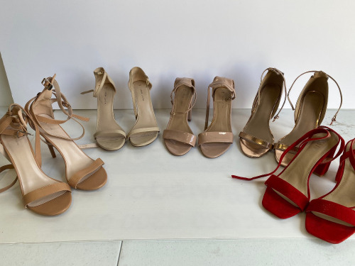 5 x Pairs of Ladies Fashion Shoes, Predominantly Once Worn for Model Shoot (Styles As Pictured). Sizes Between UK 5 & 6.