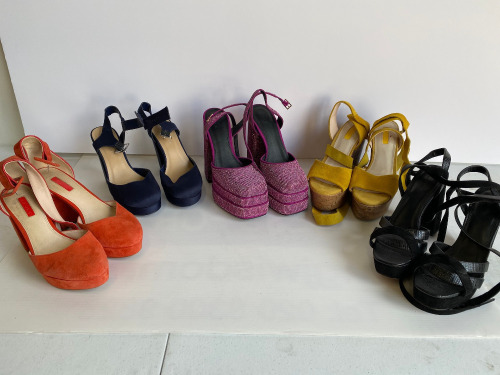 5 x Pairs of Ladies Fashion Shoes, Predominantly Once Worn for Model Shoot (Styles As Pictured). Sizes Between UK 5 & 6.