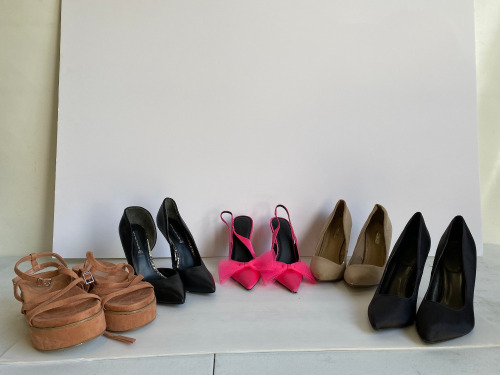 5 x Pairs of Ladies Fashion Shoes, Predominantly Once Worn for Model Shoot (Styles As Pictured). Sizes Between UK 5 & 6.