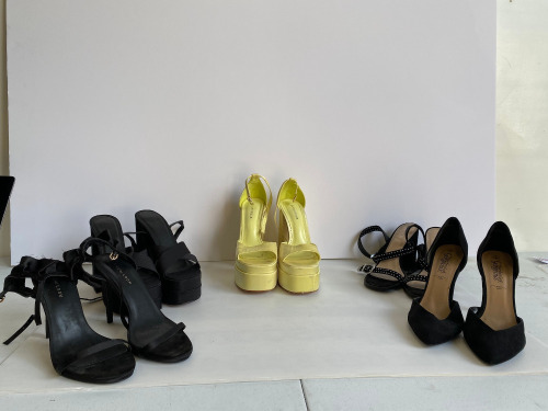 5 x Pairs of Ladies Fashion Shoes, Predominantly Once Worn for Model Shoot (Styles As Pictured). Sizes Between UK 5 & 6.