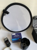 Zip Up Carrier with Assorted Camera Accessories, Including Nikon Flash and Nikon D200 Battery Grip. - 3