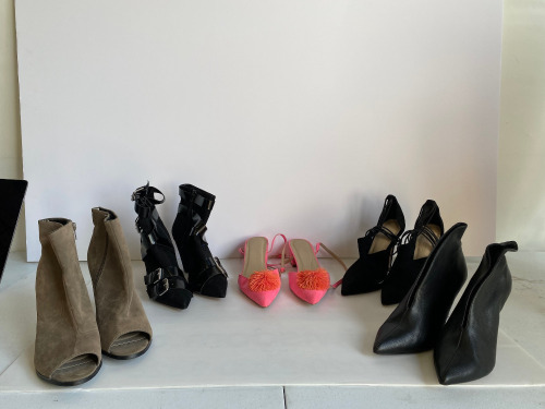 5 x Pairs of Ladies Fashion Shoes, Predominantly Once Worn for Model Shoot (Styles As Pictured). Sizes Between UK 5 & 6.