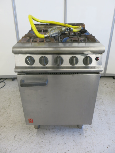 Falcon Gas 4 Ring Oven Range Cooker, Model G3161, S/N F625217.