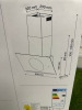 Boxed/New GoodHome Bamia Angled Glass Cooker Hood with Automated Round Perimeter Extraction, Model GHAGRO 90. - 5