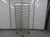 12 Rack Mobile Tray Trolley, Size H160 x W52 x D45cm. - 3