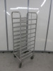 10 Rack Mobile Tray Trolley, Size H140 x W42 x D50cm. - 3