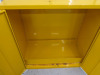 Yellow Hazchem Metal 2 Door Cupboard, Size H100 x W92 x D48cm. - 3