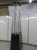 9.5kW Gas Flame Tower Patio Heater, PH08 Series, Size H217 x W38 x D38cm. Comes with Regulator. - 2
