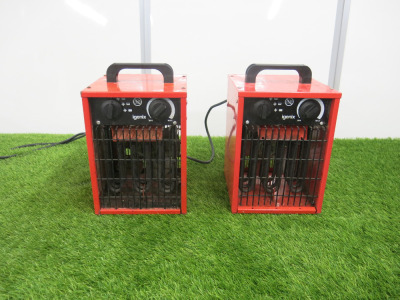 Pair of Igenix 2kw Industrial Fan Heaters, Model IG9302.