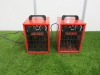 Pair of Igenix 2kw Industrial Fan Heaters, Model IG9302. - 4