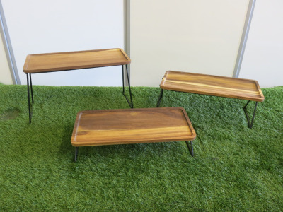 3 x Metal & Wood Cake Displays.
