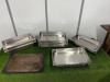 18 x Stainless Steel Baking Trays. - 7