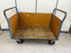 Mobile Open Sided Trolley. Size L50 x W120 x D77cm. NOTE: No VAT on lot.
