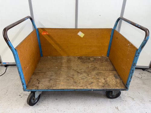 Mobile Open Sided Trolley. Size L50 x W120 x D77cm. NOTE: No VAT on lot.