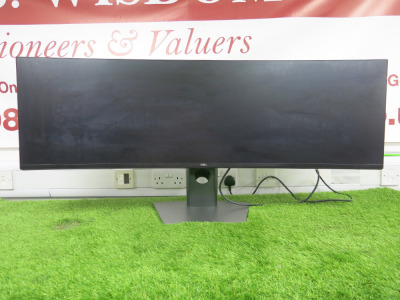 Dell 49" Curved LED Flat Panel Monitor, Model U4919DW. DOM06/2022.