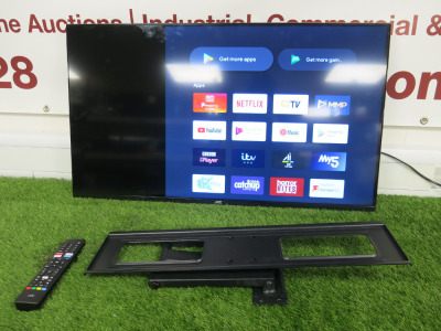 40" JVC Smart TV, Model LT-40CA320, with Wall Mount.