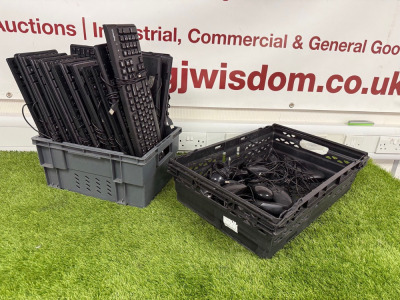 38 x Assorted Keyboards & Mouse to Include: 20 x USB Keyboards & 18 x USB Mouse