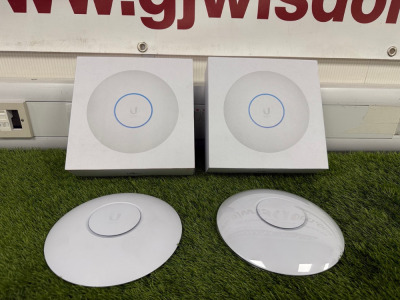 2 x Ubiquiti Unifi U6-PRO Professional Access Point. Comes with Original Boxes. NOTE: missing fixing plates.