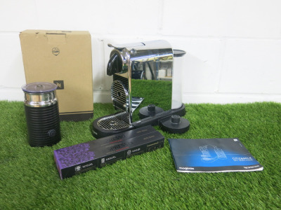 Magimix Nespresso Citiz Coffee Machine with Milk Frother. Comes with Instruction Manual & 17 Box of Assorted Coffee Pods.