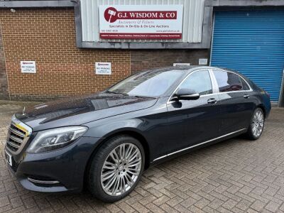 LJ16 PFZ: (2016) Mercedes-Benz Maybach S Class Saloon in Anthracite Blue...