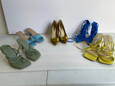 5 x Pairs of Ladies Fashion Shoes, Predominantly Once Worn for Model Shoot (Styles As Pictured). Sizes Between UK 5 & 6.