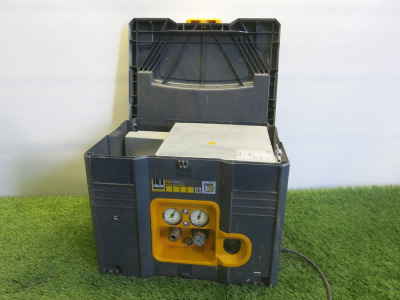 Schneider Sysmaster Compressor, Model SYM 150-8-6 WX0F in Systainer T-Loc Carry Case. 90db, 240v.