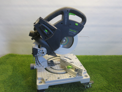 Festool Symmetric Mobile Mitre Saw Model SYMC 70 AB, EC TEC Brushless. NOTE: tool only.
