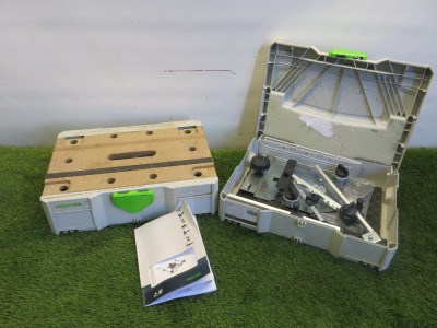 Festool LR 32 Router Jig Set and Festool SYS MFT Carry Case with Contents (As Viewed).