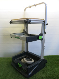 Festool MW 1000 Mobile Trolley, with 2 x Shelves. NOTE: requires repair to wheels (As Viewed/Pictured).