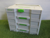 Festool Sorttainer, 3 Drawer Tool Box with Contents (As Viewed).