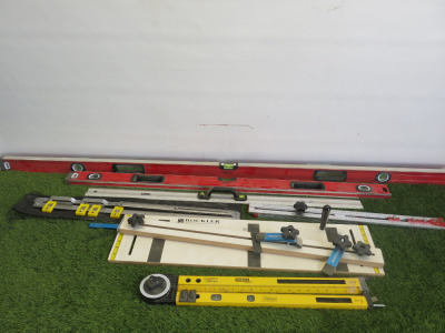 7 x Quantity of Measuring and Levelling Tools.