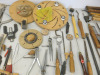 Large Quantity of Assorted Woodworking Lathe Chisels & Other Hand Tools to Include: Approx 50 x Wood Handle Tools (Henry Taylor/Wolf/Crown Tools Etc), 2 x Measuring Gauges, Markers, Compasses, Jigs & Other (As Viewed/Pictured). - 8