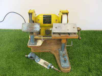 Perform Bench Grinder, Model CCBGDL, 240v on Bespoke Mount.