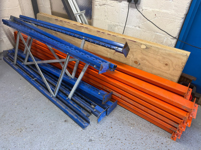 Racking to Include: 3 x Uprights (192 x 63cm), 12 x Beams (280cm) & 4 x Plyboards (244 x 62cm).