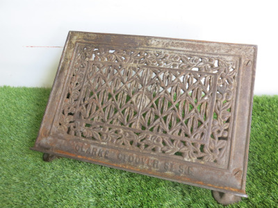 Clarke GT Dover St S.E Vintage Heavy Duty Cast Metal Foot Rest.