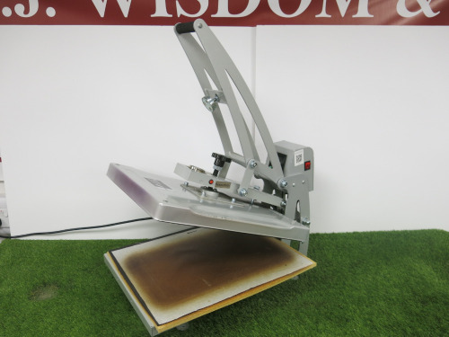 Shanghai Weibeifeng Machinery Co Heat Press Machine, Model Ch1702. Bed Size W40cm & D50cm.