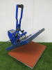 UK Press, Heat Press Machine, Model HPC480, S/N AP005-1387, DOM 04/2021, with 2 x Matts. Bed Size W50cm & D40cm. - 2