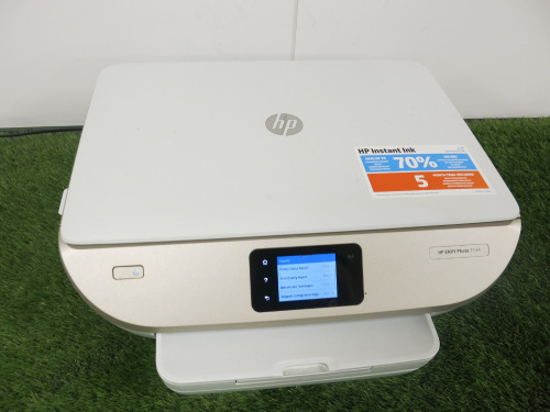 HP ENVY Photo 7100 All-in-One Printer, Model 7134, with Power Supply.