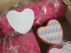 20 x Blank Personalisable Heart Shaped Candles. - 3